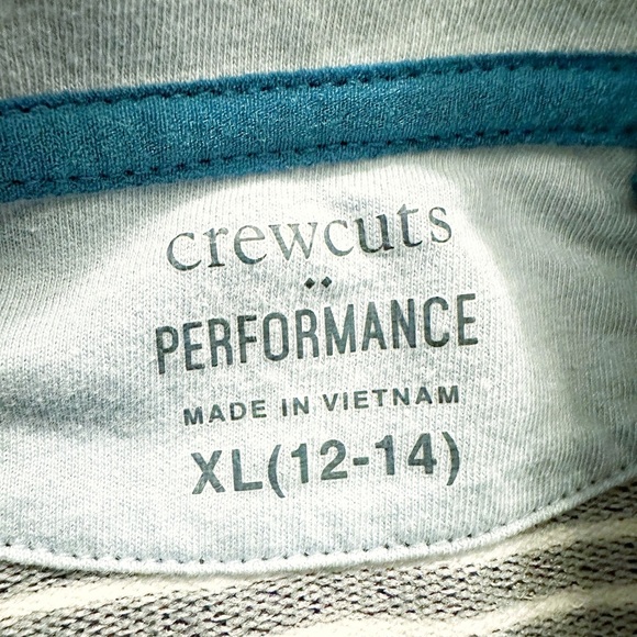 Crewcuts | Breton Striped Performance Quarter Zip (XL) - Picture 5 of 6